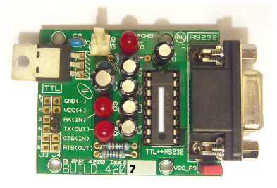 Autopano RS232 to TTL Level Converter (5V Signal) with PSU and Pin 9 Power