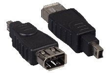 Firewire Adapter 6 Pin Female to 4 Pin Male