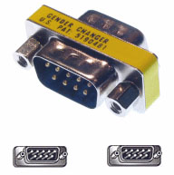 9 Pin Male / Male Adapter - Slimline