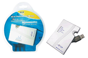 All in One Card Reader - Silver