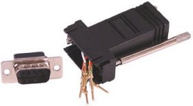 9 Pin Male to RJ45 Female Adapter