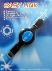 Firewire 6-4 pin - Retractable Cable