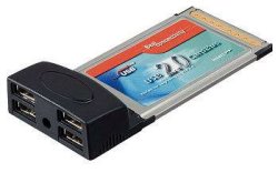 Four Port USB2.0 CardBus Card (PCMCIA)