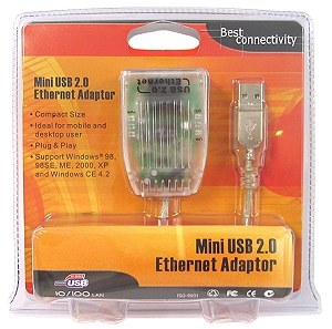 USB to RJ45 Ethernet Adapter - High Speed USB 2.0