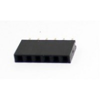 Single Row 6 Way Female Socket - 2.54mm (0.1) Pitch