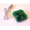 4 Port USB 2.0 Hub - Green