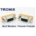 Null Modem Mini Adapter 9 pin RS232 DB9 Female - Female