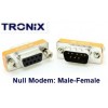 Null Modem Mini Adapter 9 pin RS232 DB9 Male - Female