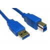USB 3.0 SuperSpeed cable A to B 5M Blue