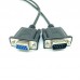 9 Pin Serial Extension Cable 0.5m - Black (DB9 Male to Female)