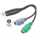 USB to PS/2 Keyboard Adapter - USB to Keyboard and Mouse